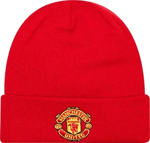 New Era New Era Core Cuff Beanie Manchester United FC Hat 11213213 Czerwone One size - Czapki damskie - miniaturka - grafika 1
