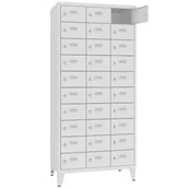 Szafki BHP - Szafa ze skrytkami MSUS 3310 na podstawie z nogami z regulacją - miniaturka - grafika 1