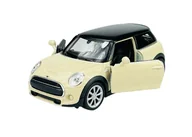 Samochody i pojazdy dla dzieci - Welly New Mini Hatch F56 Beżowy 1:34 Samochód Nowy Metalowy Model - miniaturka - grafika 1