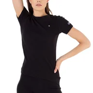 Koszulki i topy damskie - Koszulka Champion Crewneck 116252-KK001 - czarna - miniaturka - grafika 1