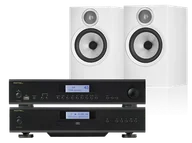 Zestawy stereo - Rotel A14 MKII (czarny) + CD14 MKII (czarny) + 606 S3 (biały) - miniaturka - grafika 1