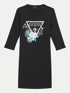 Sukienki i spódniczki dla dziewczynek - Guess Sukienka codzienna J3YK13 KA6W4 Czarny Regular Fit - miniaturka - grafika 1