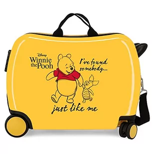 Disney Winnie The Pooh Walizka dziecięca, ochra, 50 x 39 x 20 cm, sztywna, zamknięcie kombinowane ABS, boczne 78 l, 1,8 kg, 4 koła, bagaż podręczny, żółta, walizka dziecięca, żółty, walizka dziecięca - Walizki - miniaturka - grafika 1