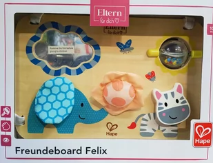 Drewniana Mini Tablica Manipulacyjna Sensoryczna - Zabawki sensoryczne - miniaturka - grafika 1