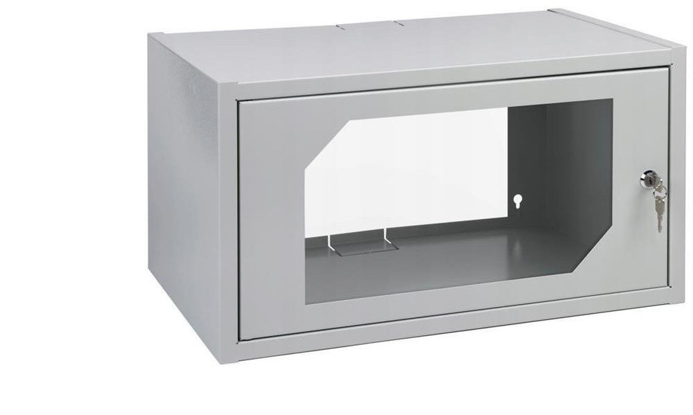 Legrand SZAFA WISZĄCA RACK SZAFKA SERWEROWA 19 6U 350 mm SZARA Z SZYBĄ HARTOWANĄ 5-19/06U-350/W111/01