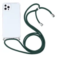 Etui i futerały do telefonów - König Design Etui kompatybilne z Apple iPhone 13 Pro Plastikowe etui na telefon komórkowy z łańcuszkiem - Etui na telefon komórkowy Zielony - miniaturka - grafika 1