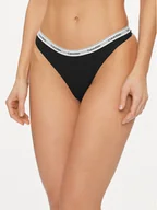 Majtki damskie - Calvin Klein Underwear Stringi 000QD5043E Czarny - miniaturka - grafika 1
