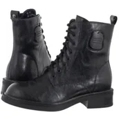 Botki damskie - Botki Czarne K7180-01/00-7 (MA1442-a) Maciejka - miniaturka - grafika 1