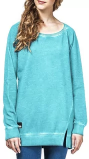 Bluzy dla dziewczynek - Horsefeathers YASMINA washed aqua bluza damska - S - grafika 1