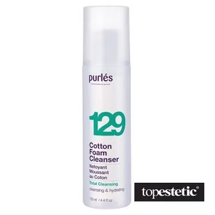 Purles 129 Cotton Foam Cleanser Pianka Myjąca z Wyciągiem z Bawełny 125ml - Pianki do mycia twarzy - miniaturka - grafika 1