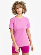 Koszulki sportowe damskie - Koszulka damska Craft Pro Hypervent SS Pink L - miniaturka - grafika 1