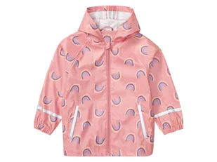 lupilu® Kurtka przeciwdeszczowa dziecięca z kapturem (Różowy, wzorzysty, 98/104) - Kurtki i płaszcze dla dziewczynek - miniaturka - grafika 1