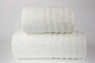 Ręczniki - Ręcznik, minimalistyczny ręcznik kąpielowy, 100% bawełna, Alexa 70x130cm kremowy - miniaturka - grafika 1
