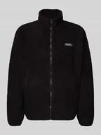 Kurtki męskie - Kurtka polarowa ze stójką i detalem z logo - miniaturka - grafika 1