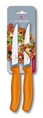 Kuchnia turystyczne i akcesoria - Victorinox Set Pizzamesser Orange Swiss Classic Mit Wellen 2 Auf Blister, 6.7936.12L9B - miniaturka - grafika 1