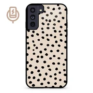 Etui i futerały do telefonów - Kropki dot beż - Galaxy S21 5G Etui szklane flexible indukcyjne - miniaturka - grafika 1