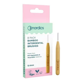Bamboo Interdental Brushes bambusowe szczoteczki do czyszczenia przestrzeni międzyzębowej 0.4mm 8szt. - Szczoteczki międzyzębowe - miniaturka - grafika 1