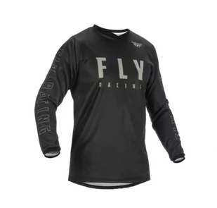 Koszulka motocyklowa Fly Racing F-16, kolor czarny/szary, rozmiar M - Odzież motocyklowa - miniaturka - grafika 1