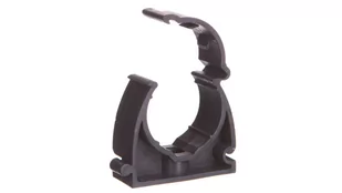 TT Plast Uchwyt zamknięty do rur 25mm szary UZ 25 SZ 10224 100szt. - Kanały kablowe - miniaturka - grafika 1