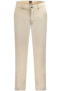 SPODNIE MĘSKIE HUGO BOSS BRĄZOWE - Spodnie męskie - miniaturka - grafika 1