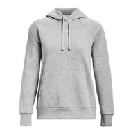 Bluzy damskie - Damska Bluza UNDER ARMOUR UA RIVAL FLEECE HOODIE 1379500-013 – Szary - miniaturka - grafika 1
