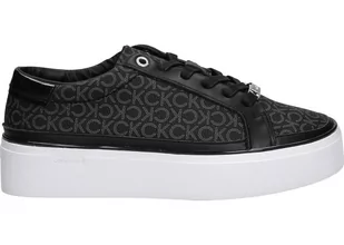 Calvin Klein Półbuty HW0HW01420 37 Flatform Cupsole Lace Up Mono - Półbuty damskie - miniaturka - grafika 1