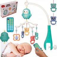 Karuzele dla niemowląt - KARUZELA DO ŁÓŻECZKA PROJEKTOR POZYTYWKA Z PILOTEM - miniaturka - grafika 1