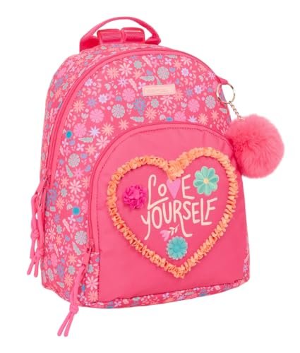 Safta FEELING mini plecak do codziennego użytku, idealny dla dzieci w różnym wieku, wygodny i wszechstronny, jakość i wytrzymałość, 25 x 13 x 30 cm, kolorowy, rozmiar M, swobodny, kolorowy, M, Casual