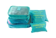 Akcesoria podróżnicze - BQ28F ETUI ORGANIZER PODRÓŻNY DO WALIZKI ZESTAW - jasny niebieski - miniaturka - grafika 1