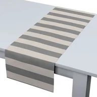 Obrusy i serwetki - Dekoria pl pl Bieżnik prostokątny biało-szare pionowe pasy 5,5cm) 40 × 130 cm Quadro 410-143-91 - miniaturka - grafika 1