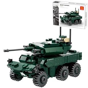 Klocki konstrukcyjne Wange 3517 EBRC - Model pojazdu opancerzonego, 381 elementów - Klocki - miniaturka - grafika 1