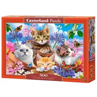 Puzzle - Castorland Puzzle 500 Kittens with Flowers - miniaturka - grafika 1
