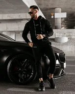 Dresy męskie - Komplet męski OLAVOGA ARES 2024 czerń M - Fashionplace - miniaturka - grafika 1
