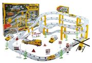 Tory, garaże, parkingi - Tor Samochodowy Rail Racing Metalowe Autka 12km/h - miniaturka - grafika 1