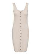 Sukienki - ONLY Damska sukienka Onlnella S/L Bodycon JRS Jersey, Pumice Stone/szczegóły: melanż, XXL - miniaturka - grafika 1