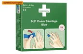 Apteczki i materiały opatrunkowe - Bandaż Z Pianki Cederroth Soft Foam Bandage Blue, 3 Cmx450Cm - miniaturka - grafika 1