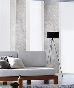 madecostore Zasłona panelowa, przepuszczająca światło, lamele, jednokolorowa, biała, 60 x 300 cm - Zasłony - miniaturka - grafika 1