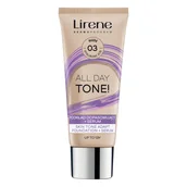 Podkłady do twarzy - Lirene All Day Tone Podkład dopasowujący + serum, Nude - miniaturka - grafika 1
