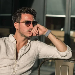 Pasek elastyczny Uniwersalny nylonowy Alogy Nylon opaska do zegarka Smartwatcha 20mm Szary - Akcesoria do smartwatchy - miniaturka - grafika 7