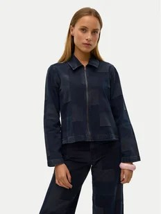 Vero Moda Kurtka jeansowa Likka 10321078 Granatowy Loose Fit - Kurtki damskie - miniaturka - grafika 1