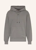 Bluzy męskie - Boss Bluza Z Kapturem Wesmallhood grau - BOSS - miniaturka - grafika 1