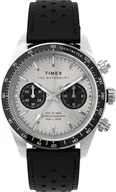 Zegarki męskie - Zegarek Timex TW2Y19300 Waterbury Heritage Chronograph 39mm Leather Strap - miniaturka - grafika 1