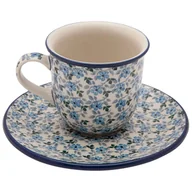 Filiżanki - FILIŻANKA do herbaty kawy 180 ml ze spodkiem - Ceramika Artystyczna Bolesławiec - miniaturka - grafika 1