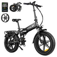 Rowery elektryczne - Vitilan V3 2 0 Electric Bike 750W Motor 48V 13Ah Battery 26*4 0-inch CST Fat Tires 45km/h Max Speed 73km Range Hydraulic - miniaturka - grafika 1