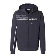 Bluzy męskie - Kappa Męska bluza Gadios Graphik, niebieska, XL - miniaturka - grafika 1
