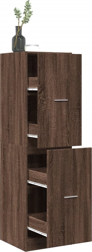 vidaXL Szafka apteczna,brązowy dąb, 40x41x144,5 cm