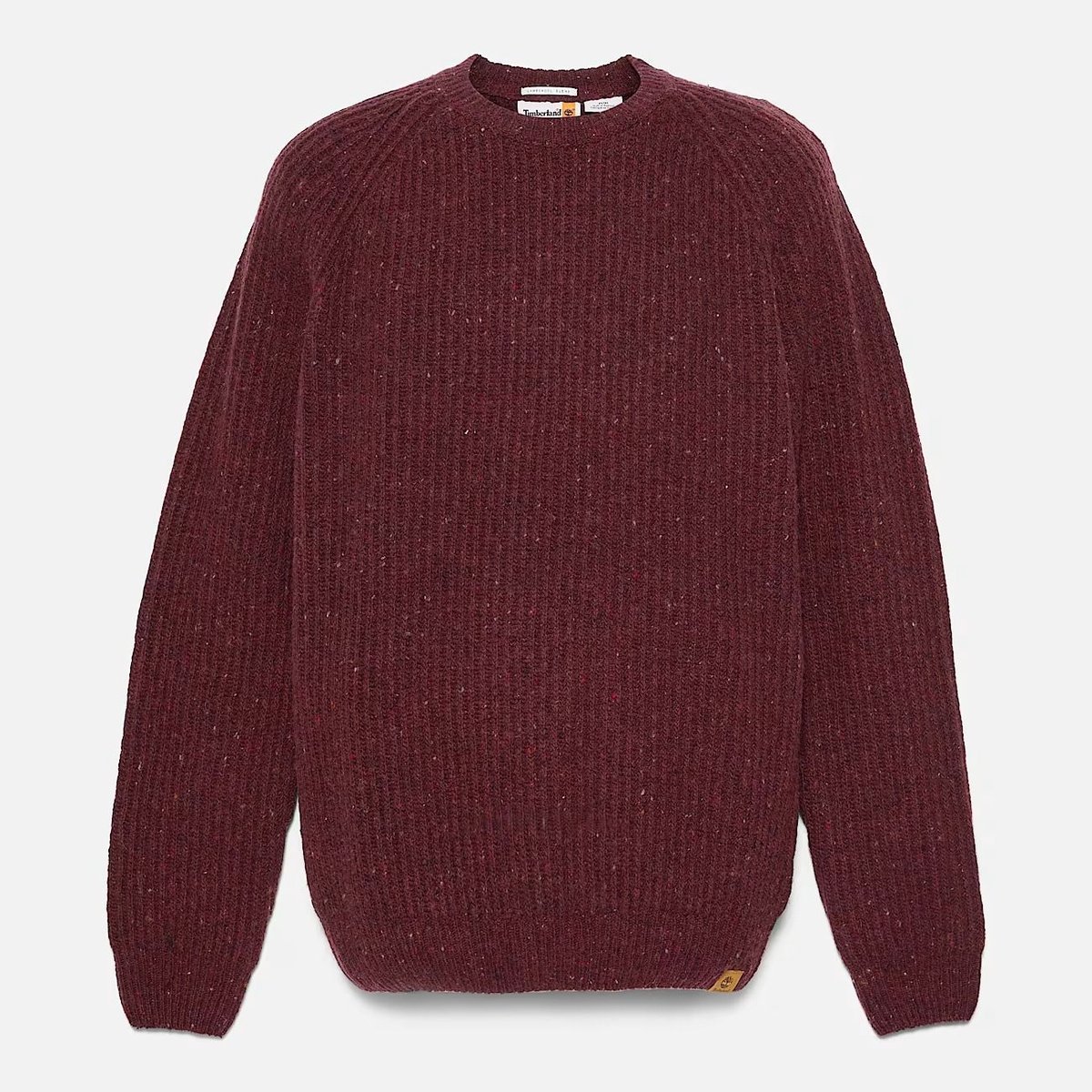 maglie mężczyzna timberland tb0a5m9aezz1 chunky yarn crewneck burgundy heather
