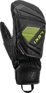 Rękawice narciarskie - Leki LEKI RĘKAWICE WCR C-Tech 3D Mitt black-lemon 7.5 - miniaturka - grafika 1