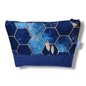 Kosmetyczki, organizery i kuferki - Kosmetyczka damska organizer do torebki etui saszetka do torby heksagony - miniaturka - grafika 1