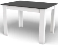 Stoły - Prostokątny stół kuchenny 120x 80 cm czarny + biały A2-W96 - miniaturka - grafika 1